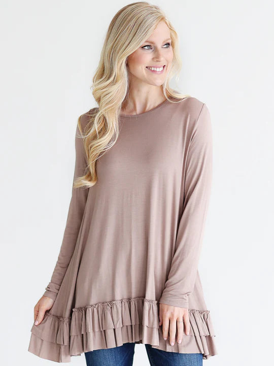 Dove Gray Dolman Sleeve