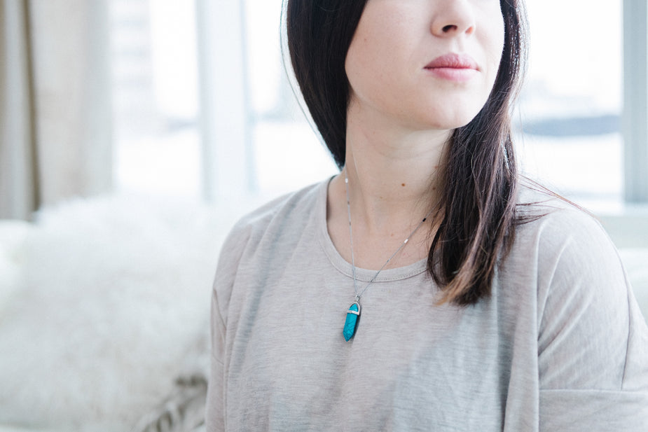 Edelsteen ketting